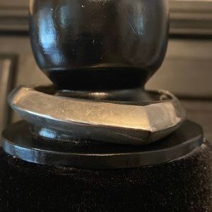 Vintage Mexican Silver Triangle Shaped Bangle Bracelet